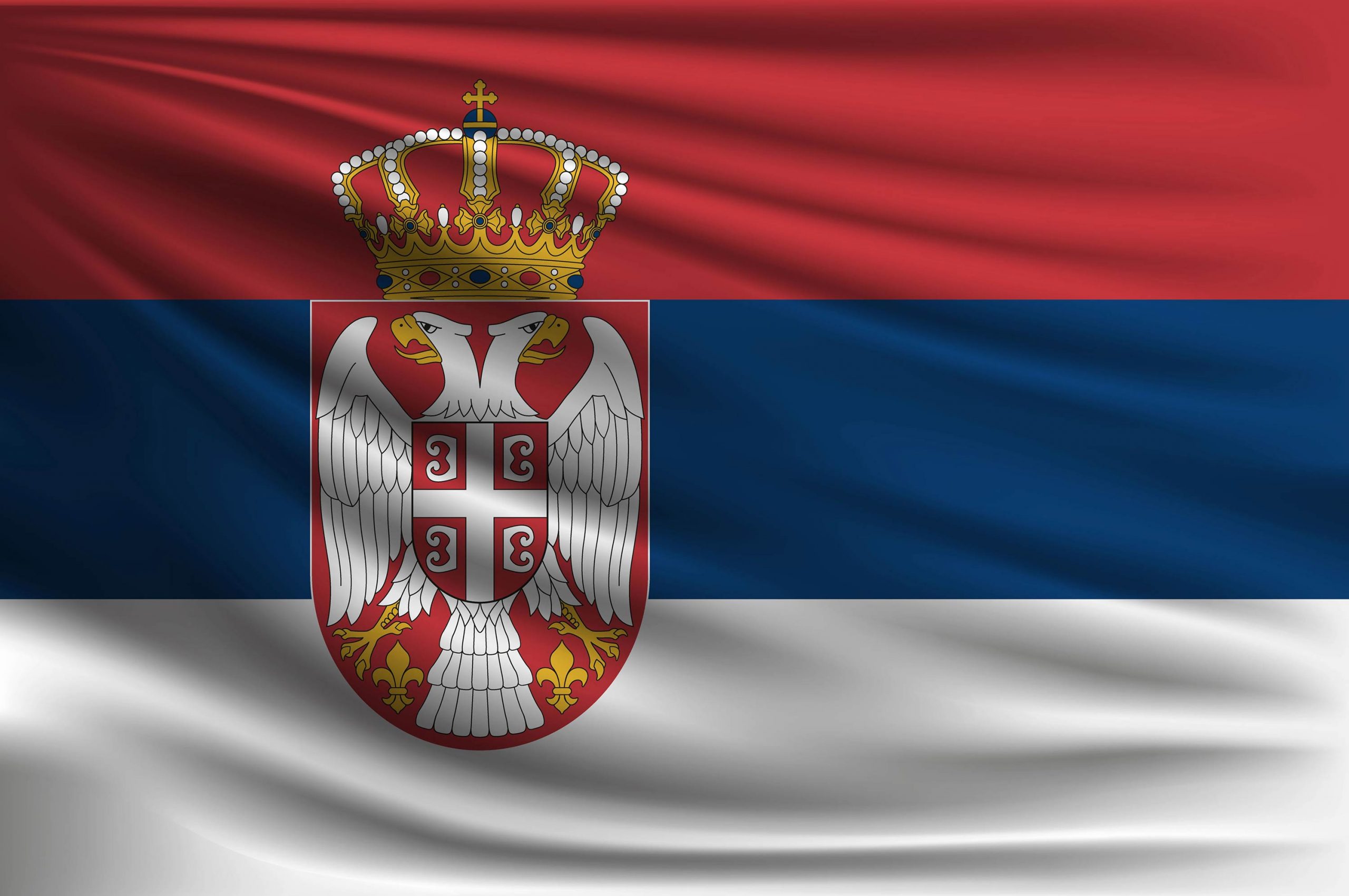 Serbien Flagge